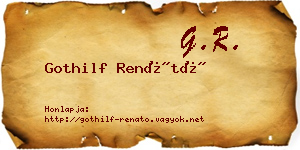 Gothilf Renátó névjegykártya